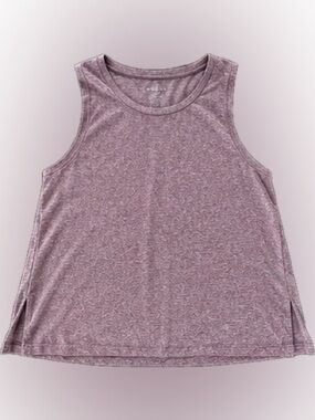Athleta Heathered Mauve Scoop Neck Tank